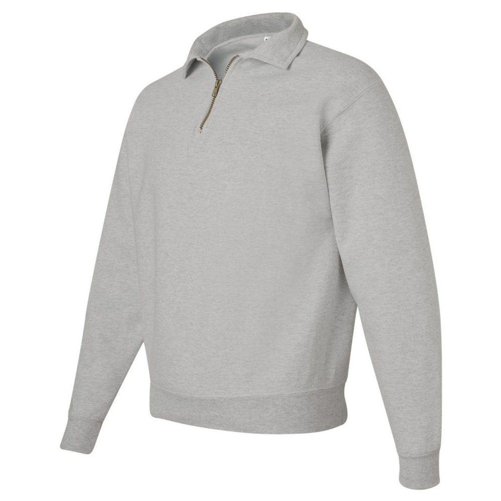 Jerzees Adult Super Sweats NuBlend Fleece Quarter Zip Pullover-4528-Oxford